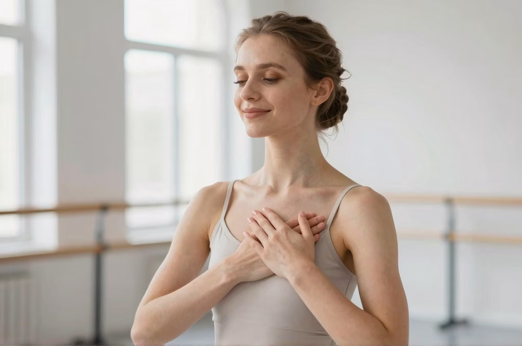 Serenite interieure retrouvee apres une seance de danse-therapie pour apaiser l'esprit